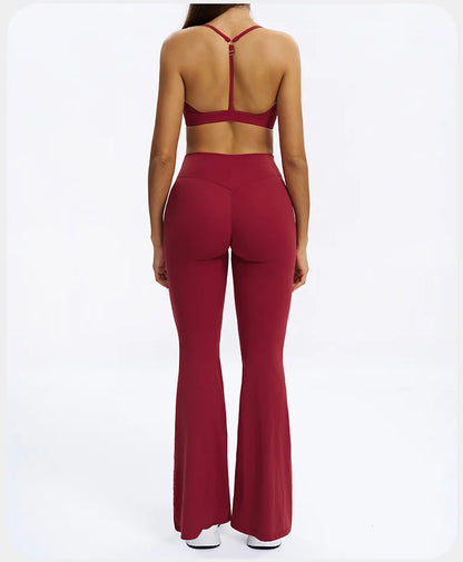 SWELTERING 2PCS Yoga Set Fitness Gym Tracksuit Sportswear Women Workout Outfits High Waist Leggings Sports Bra Athletic Wear