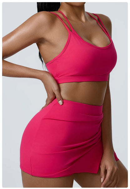 Yoga  Fitness Madam Bras Sexy Back Sports  Breathable Anti Shock Tank Top Fitness Sexy Breathable Underwear For Madam Yoga Gym