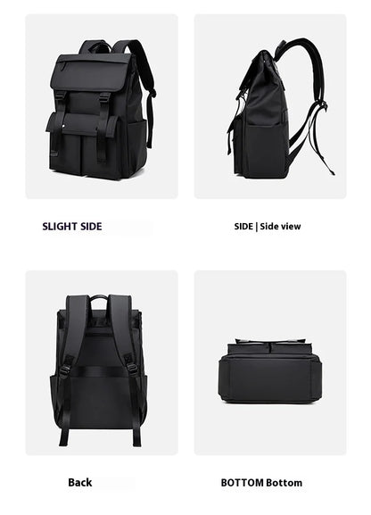 Multi-functional Fashion Men‘s Backpack For 15.6 inch Laptop Light Weight Bag Water-Repellent Material Large Capacity School Bag