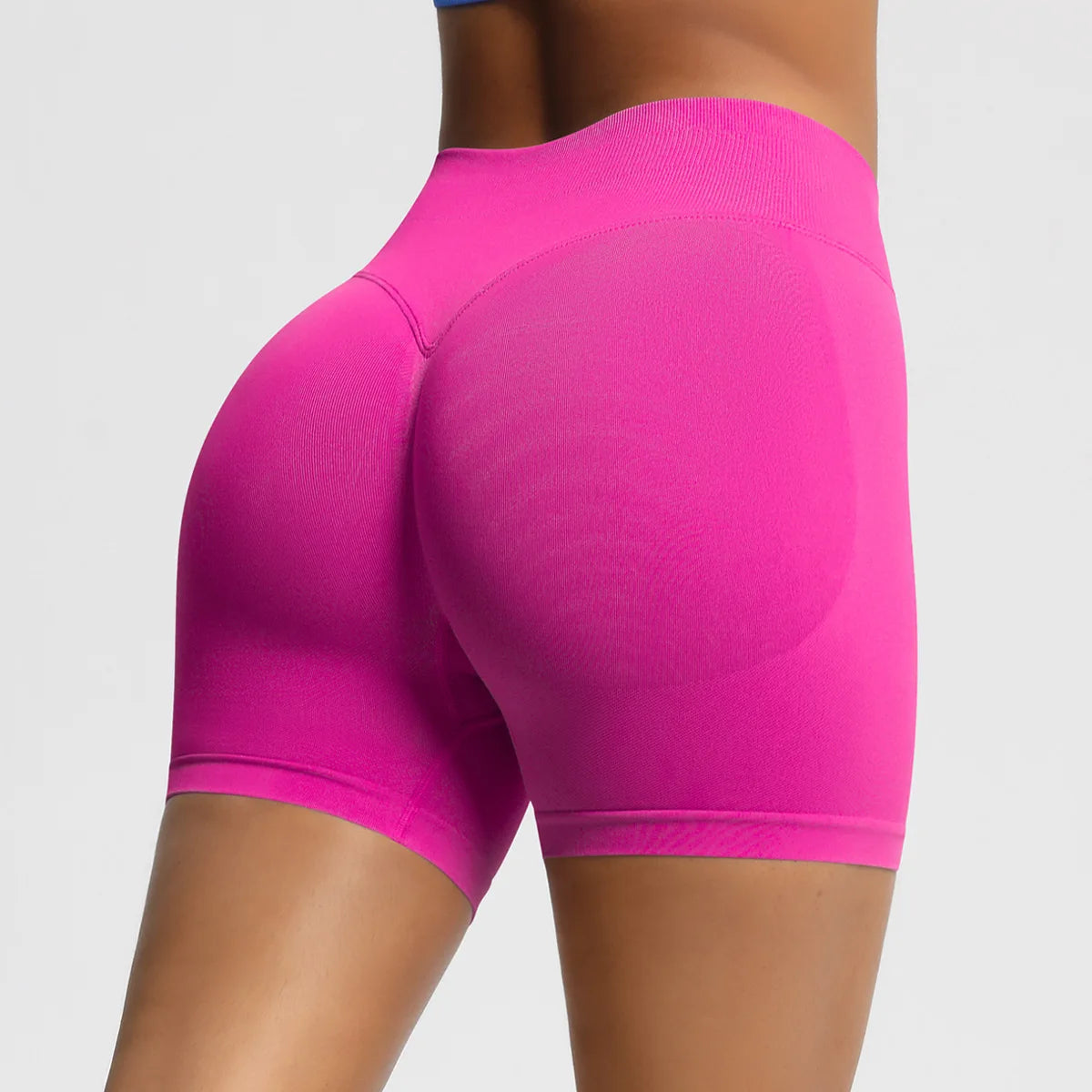 Custom LOGO women's  28-color XS-2XL seamless fitness yoga shorts high waist hip lift sports tight quick-drying shorts