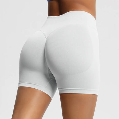 Custom LOGO women's  28-color XS-2XL seamless fitness yoga shorts high waist hip lift sports tight quick-drying shorts