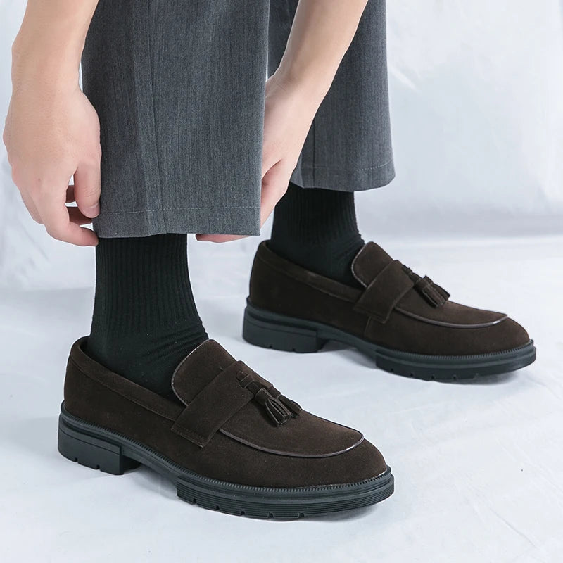 Hot Selling Soft Soled Comfortable Loafers Europe America Massage Soles Men's Commuting Work Shoes Party Men's Formal Shoes