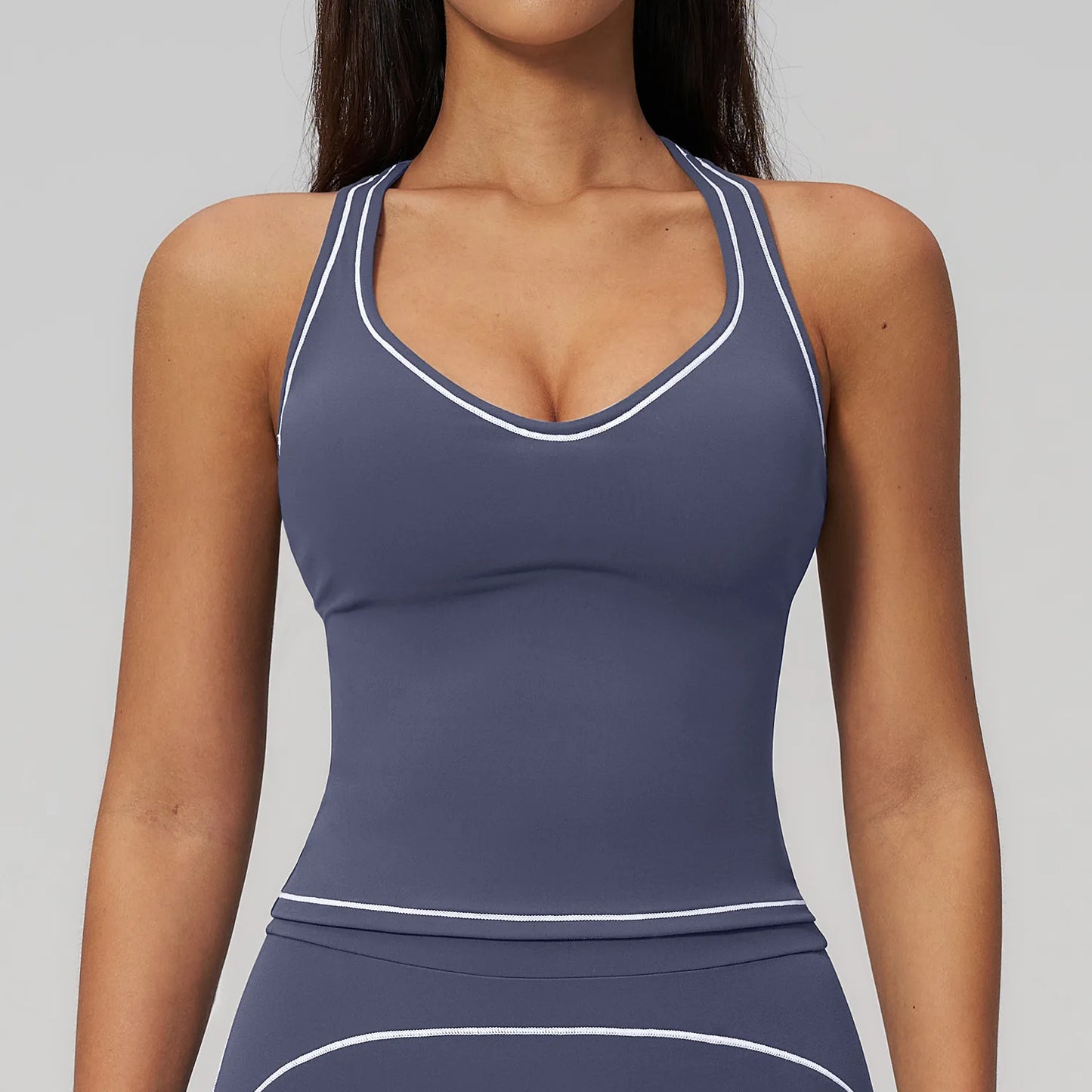 Sports Gym Fitness Vest with Chest Pad Women Color Contrast Shockproof Yoga Bras Female Workout Sports Underwear Yoga Clothes