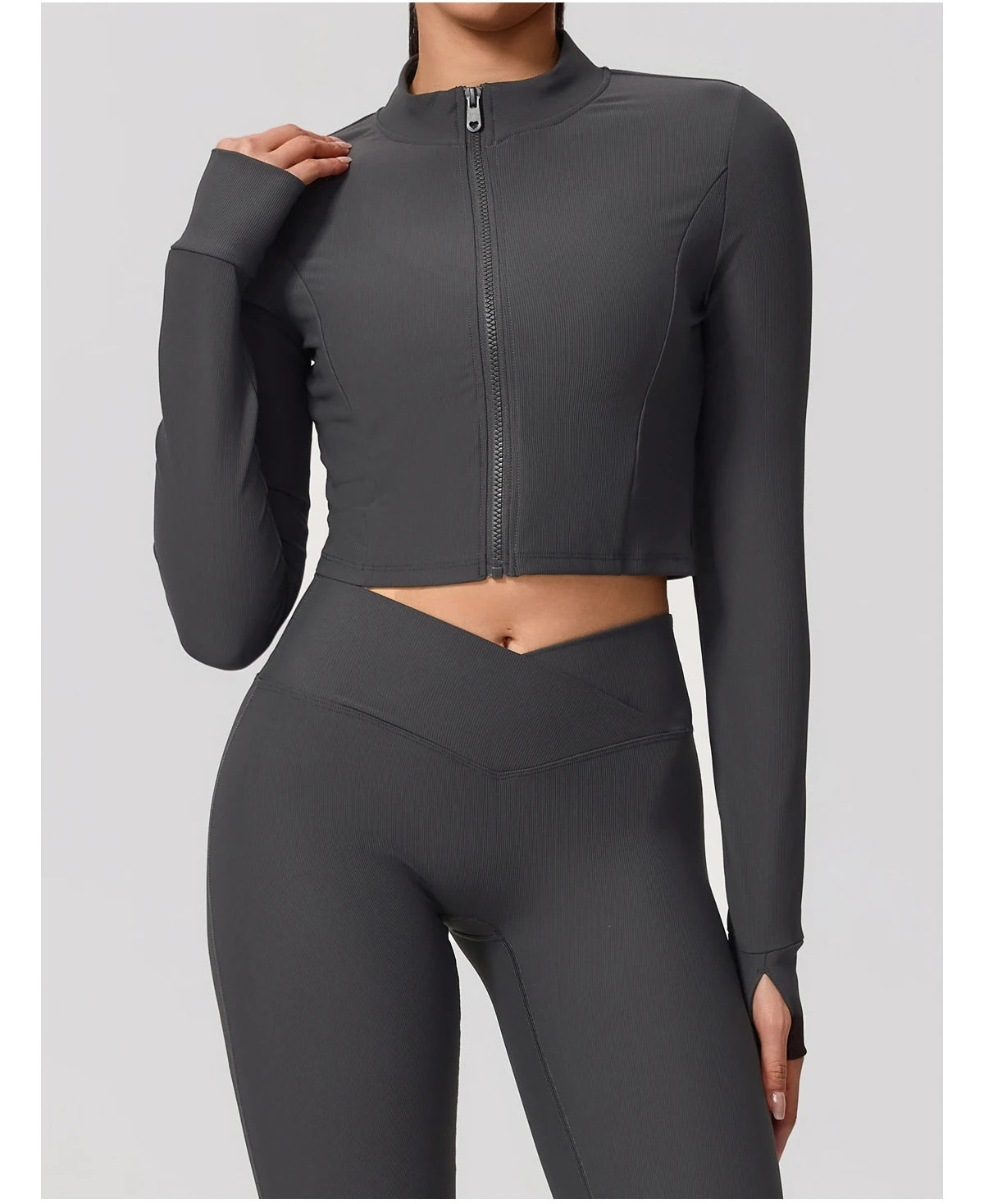 Summer Women Gym Zipper Long Sleeve Jacket Outdoors Workout Yoga Top Female Slim tight Clothes Women Quick-Dry Sportswear