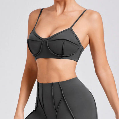 Sexy Yoga Shockproof Sports Bra Woman Quick Drying Gym Push Up Training Running Stretch Yoga Bra Top Design Bra Workout Crop Bra
