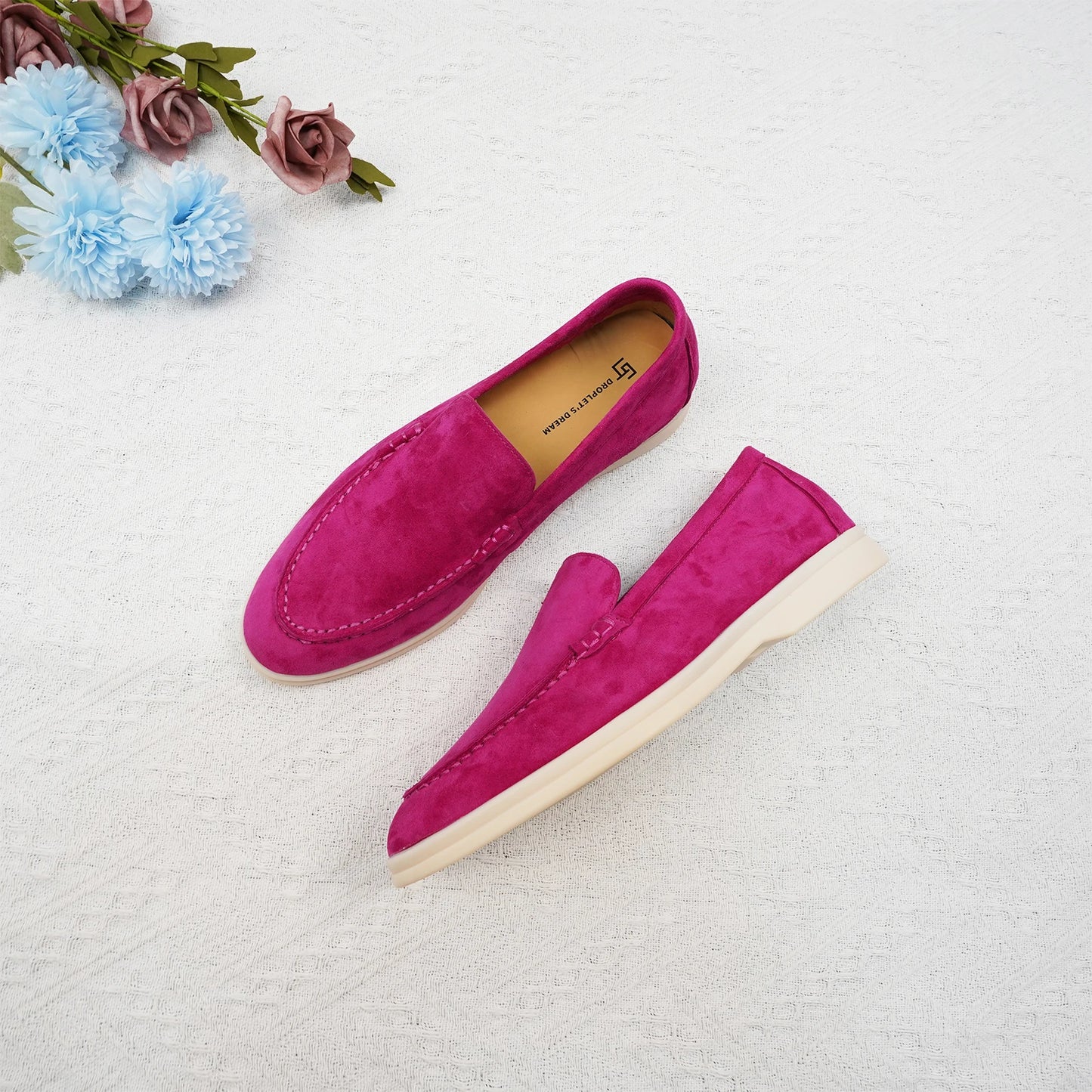 Luxury leather, designer women's loafers, women's flat walking shoes, women's comfortable casual shoes, summer shoes, casual 44