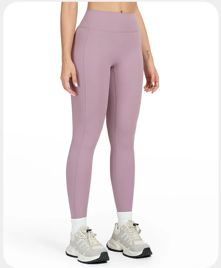 Customized LOGO women's yoga trousers high waist pleated leggings outdoor running sports fitness trousers