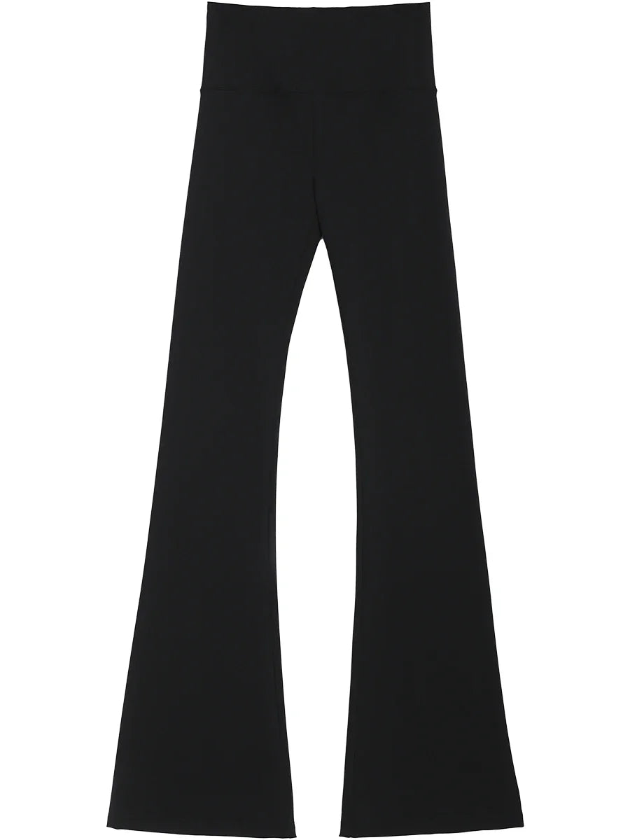 CHIC VEN Women Long Pants Slim New High Waisted Elastic Casual Pant Female Black Flared Trousers Yoga Clothing Autumn 2026