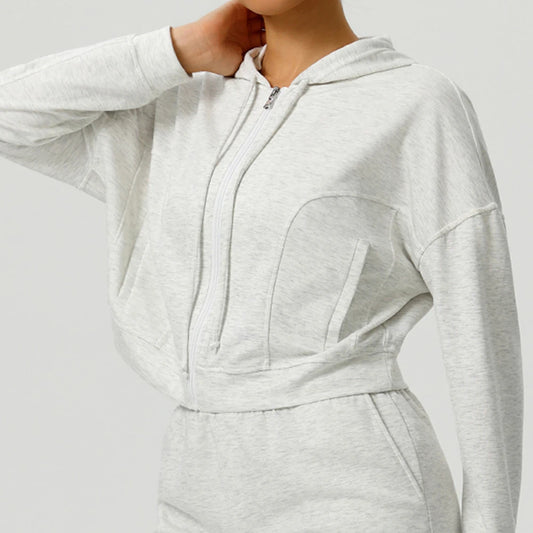 Autumn and Winter Sports Jacket Women Sport Jacket Long Sleeve Shirt Workout Coat Gym Training Clothing Stretch Yoga Sportswear