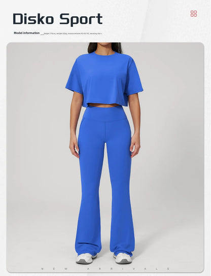 Custom LOGO women's yoga clothes, short sleeves, tight quick-drying trousers, fitness clothes, high-intensity sports suits