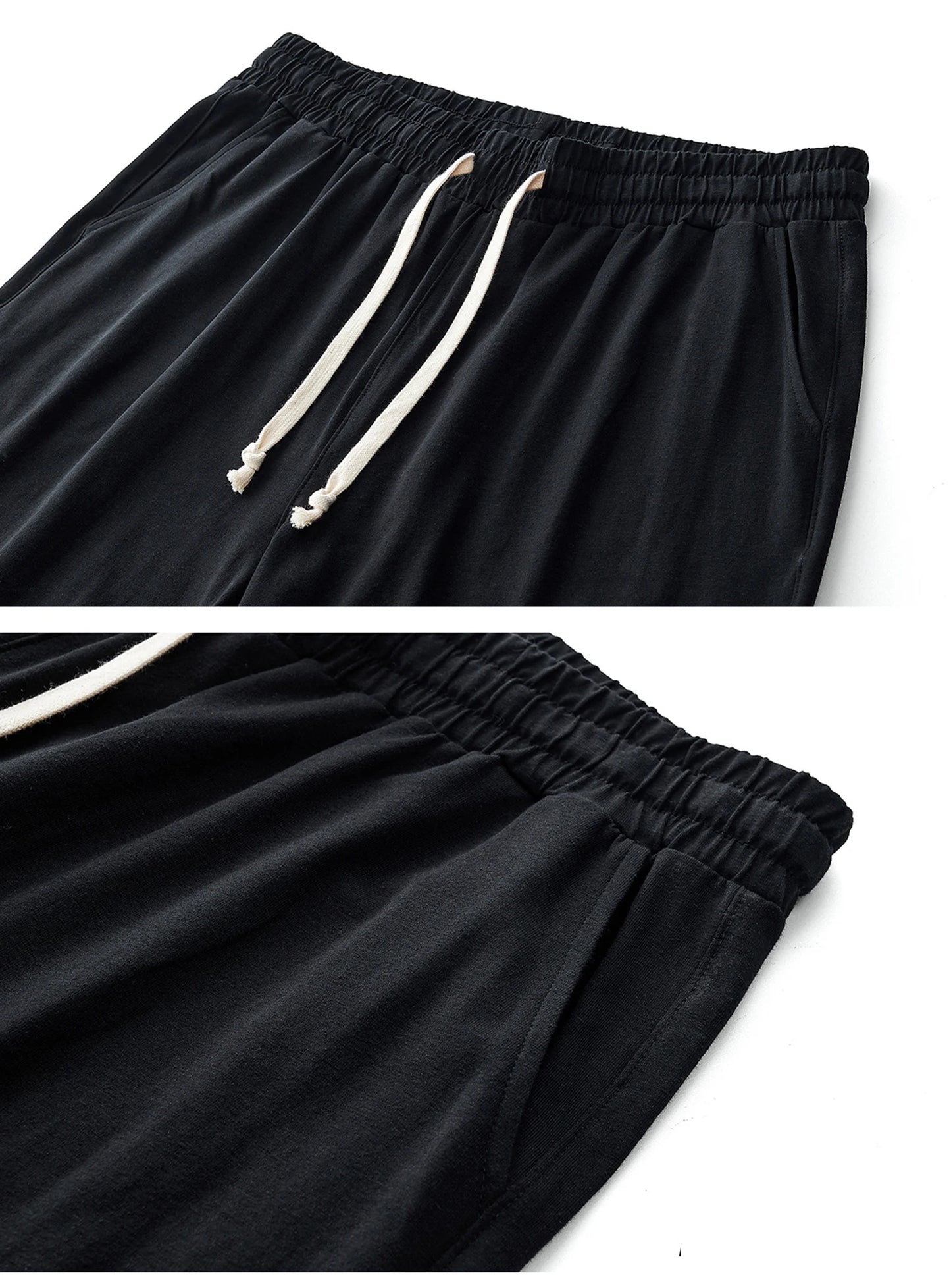 Men's 180G Combed Cotton Sport Pants Solid Color Straight Sweatpants Comfortable Casual Spring Autumn Homewear Men's pants