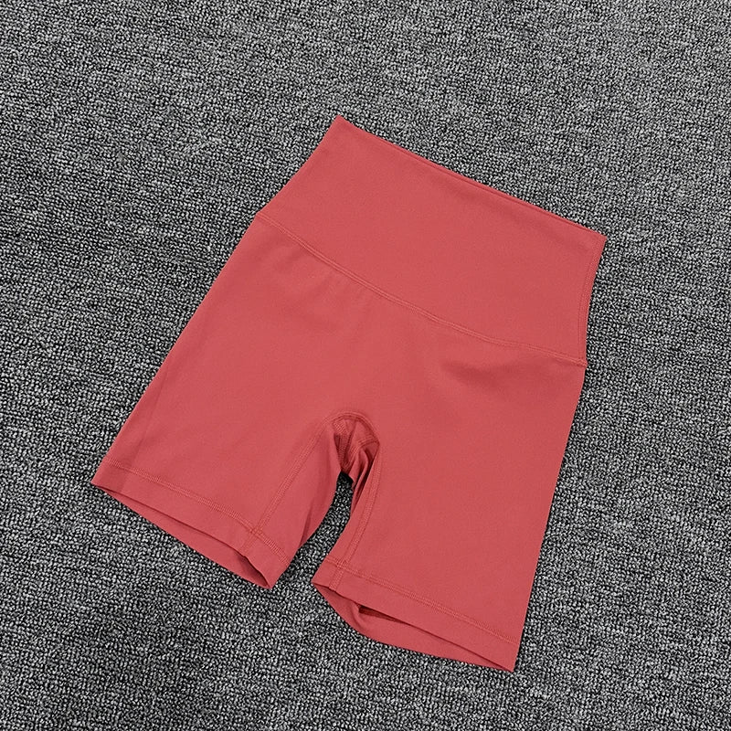 SOISOU Nylon Gym Yoga Set Women's Tracksuit Cycling Shorts Set Tight Elastic Short Chest Pad Removable Bra Womens Clothing