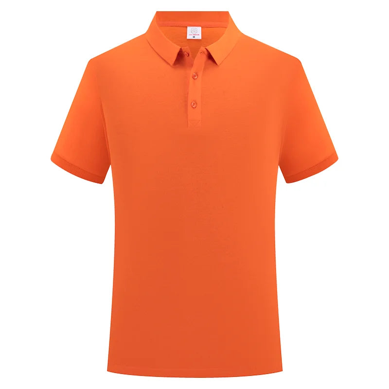 100% Cotton Polo Custom Logo High Quality Solid Color Polo Printing Design Company Clothing Embroidery Personality Brand