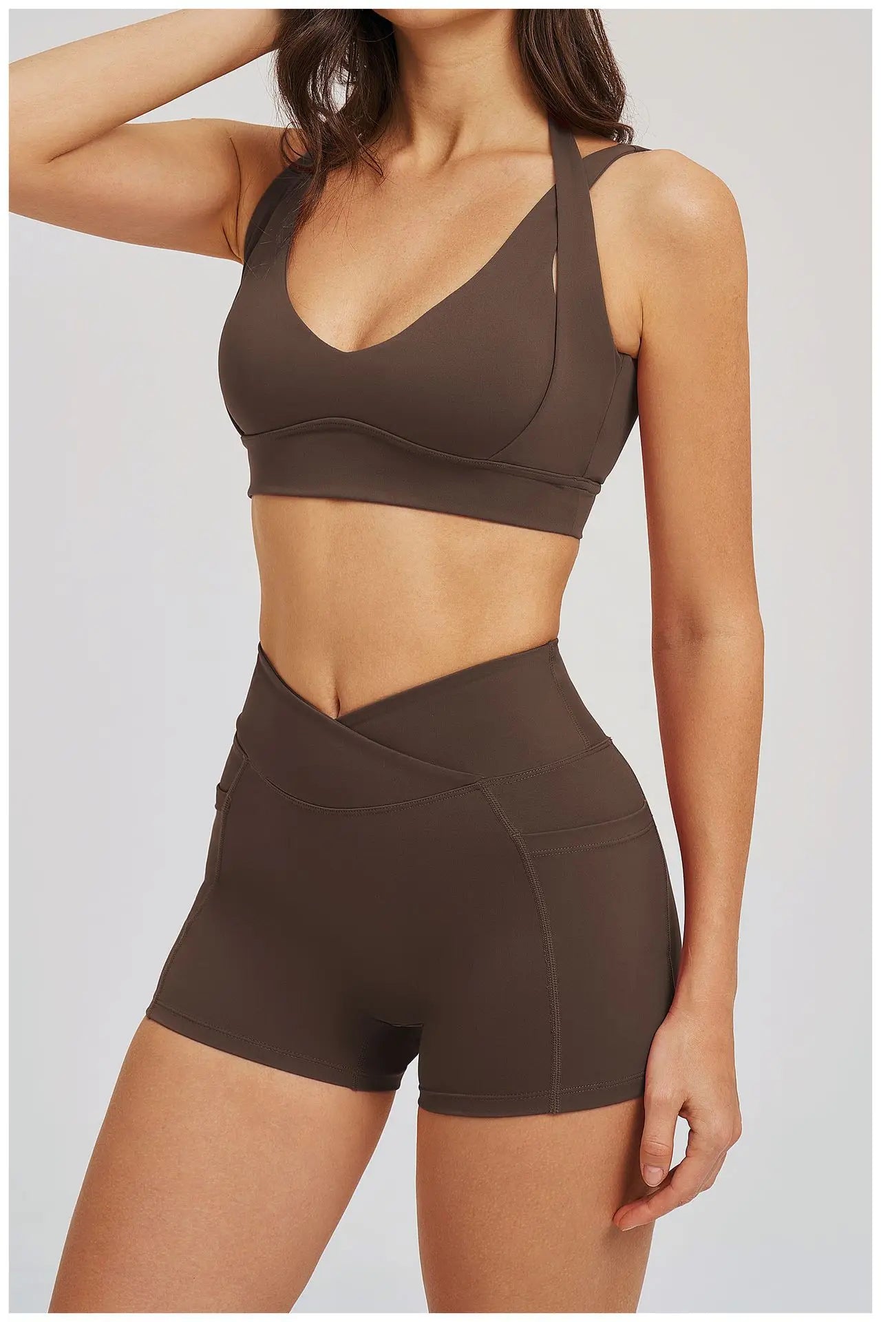 Solid Color Yoga Bra Women Sexy Gym Workout Crop Top Shockproof Sports Underwear Female Beautiful Back Sports Bra Fitness Top
