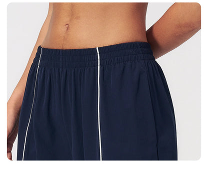 New Summer Sun Protection Set Yoga Set Women Two Piece Tracksuit Yoga Long Sleeved Wide-leg Pants Running Set Outdoor Sportswear