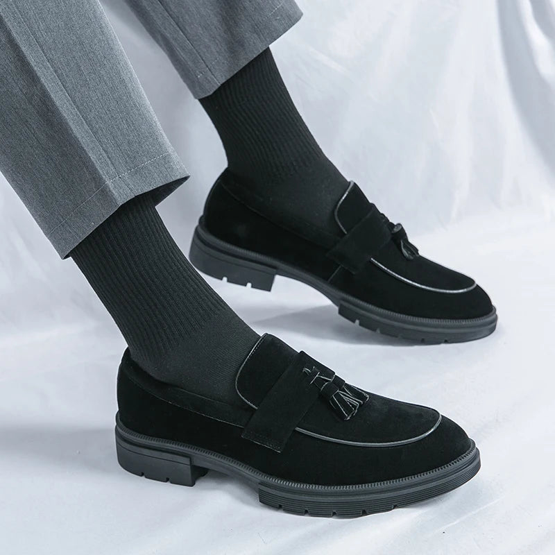 Hot Selling Soft Soled Comfortable Loafers Europe America Massage Soles Men's Commuting Work Shoes Party Men's Formal Shoes