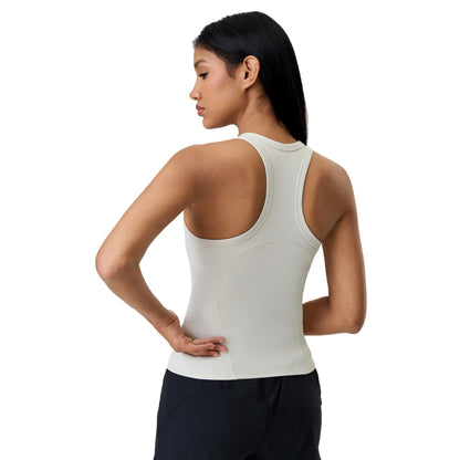 Custom LOGO new nude shaping yoga clothes vest with chest pad fitness sports sleeveless top