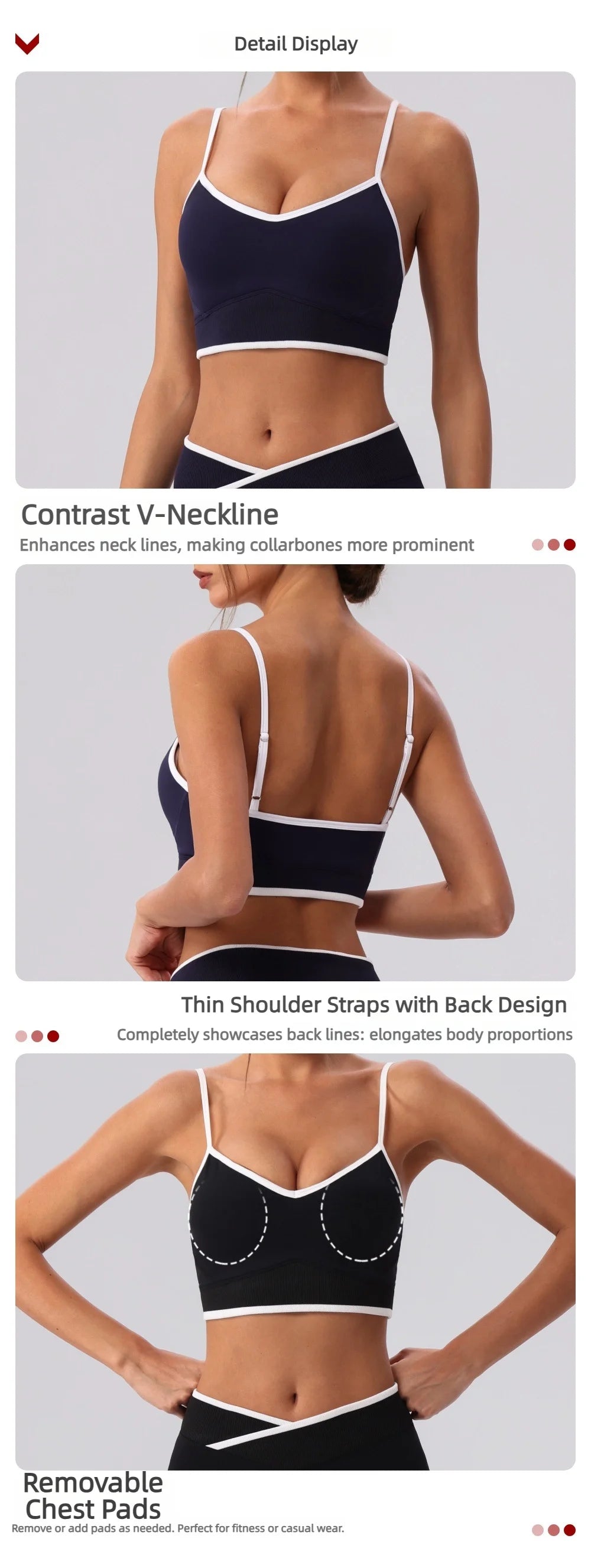 Yoga Bras Women's 2026 Summer Fitness Bra Push Up Sports Underwear Female Gym Workout Crop Tops Yoga Underwear Sports Clother