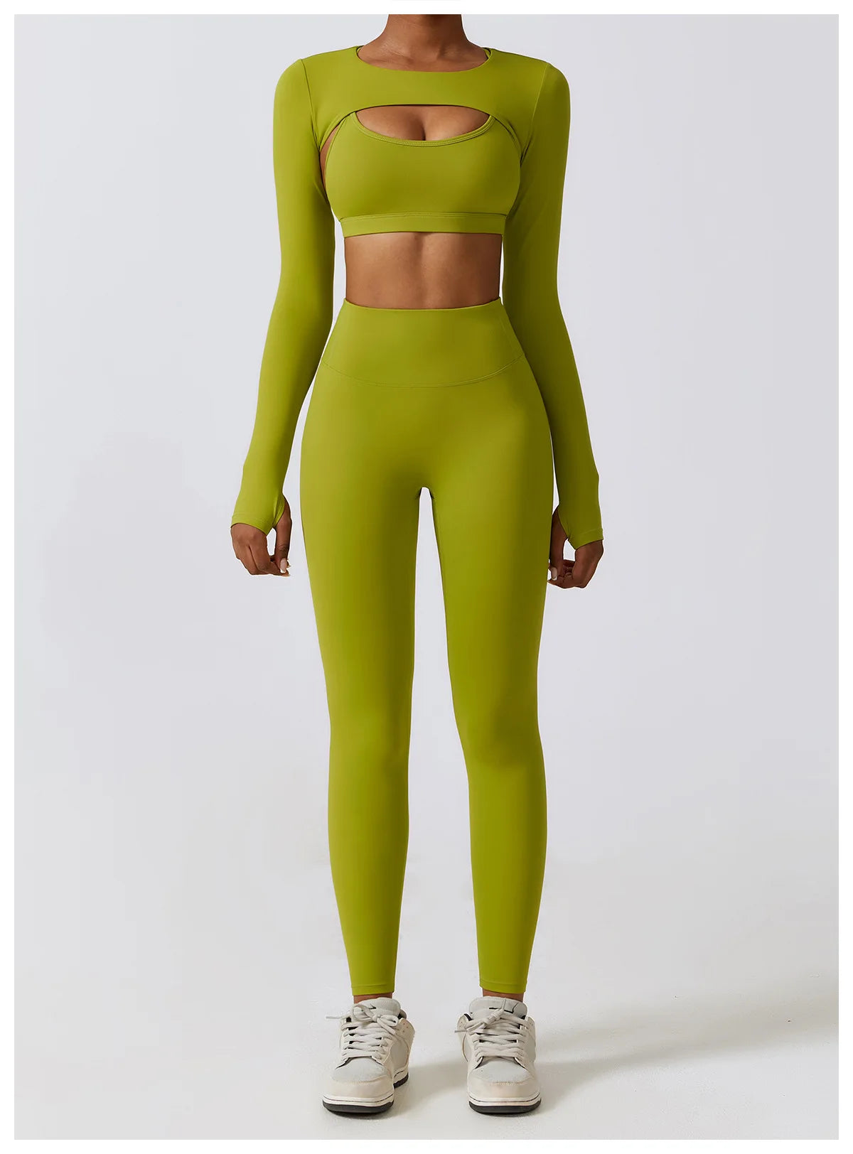 Women 2/3pcs Workout Outfits Yoga Sets Sportswear Gym Workout Clothing Tracksuit High Waist Leggings and Stretch Sports Bra
