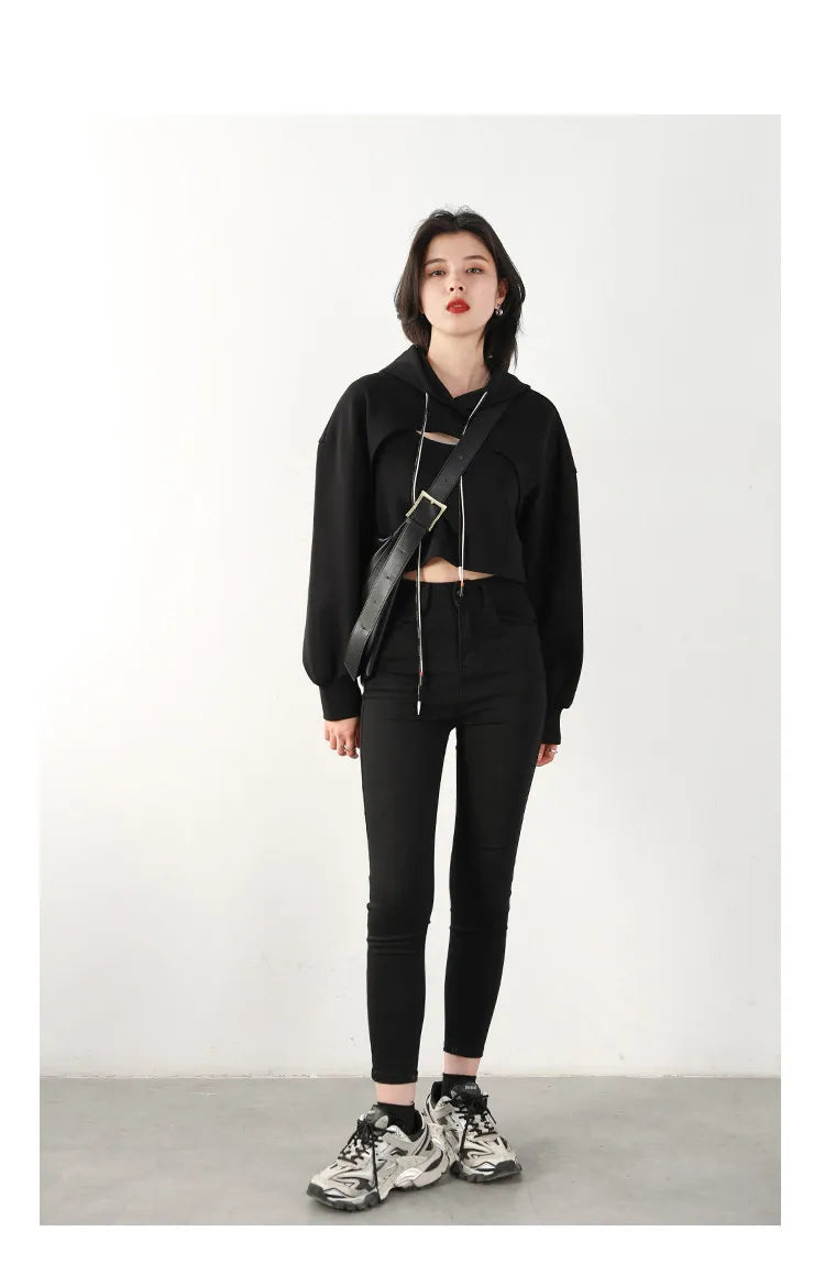 CHIC VEN Women Jeans Solid Slim Retro High Waisted Small Leg Denim Pant Skinny Pant Spring Autumn 2026