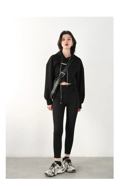 CHIC VEN Women Jeans Solid Slim Retro High Waisted Small Leg Denim Pant Skinny Pant Spring Autumn 2026
