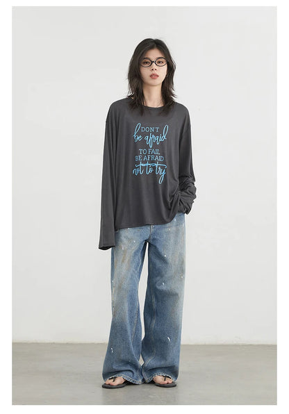 CHIC VEN Women Jeans Loose Casual New Retro High Waisted Straight Leg Wide Leg Denim Pants Female Trousers Summer 2025