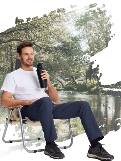 TACVASEN Lightweight Hiking Pants Mens Quick Dry Cargo Work Pants Nylon Waterproof Outdoor Trekking Fishing Pants Male Trousers