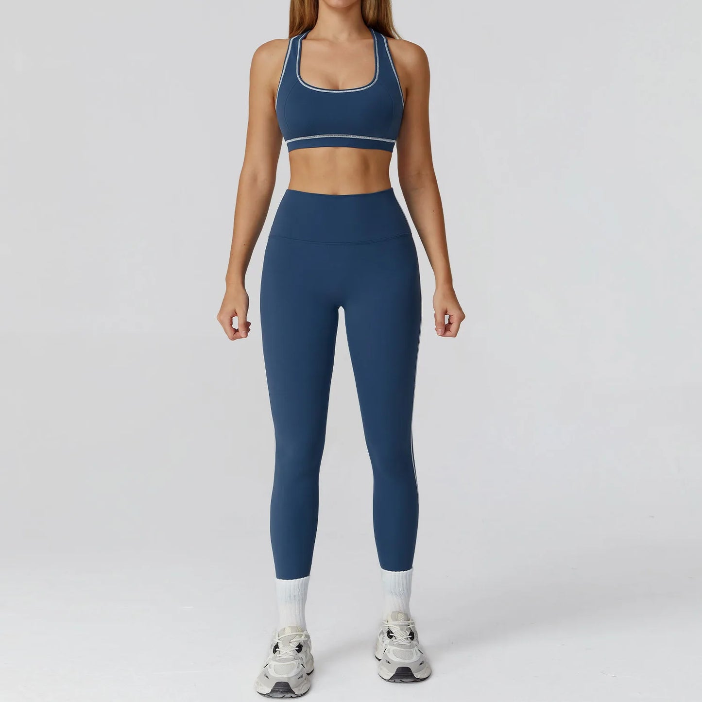 2/3PCS Yoga Suit Gym Fitness Set Women's Sports Running Workout Set Long Sleeve Sports Bra Female Athletic Wear Yoga Clothing