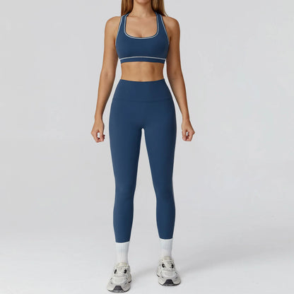 2/3PCS Yoga Suit Gym Fitness Set Women's Sports Running Workout Set Long Sleeve Sports Bra Female Athletic Wear Yoga Clothing
