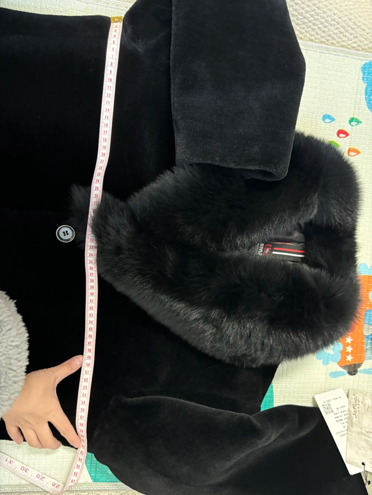 6XL Winter Jacket for Men Sheep Shearling Down Coat Men's Large Fur Collar Midi Long 100% Wool Real Fur Coats and Jackets FCY