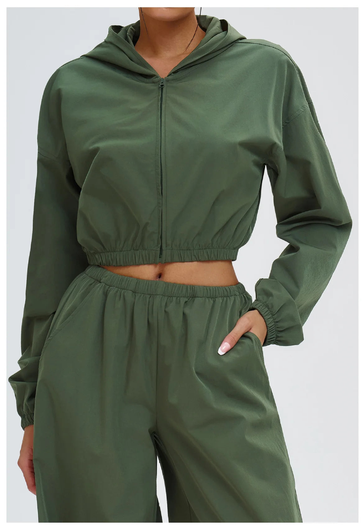 Women Outdoors Sun Protection Yoga Long Sleeve Zipper and Pockets Gym Fitness Jacket Female Running Workout Sports Yoga Shirts