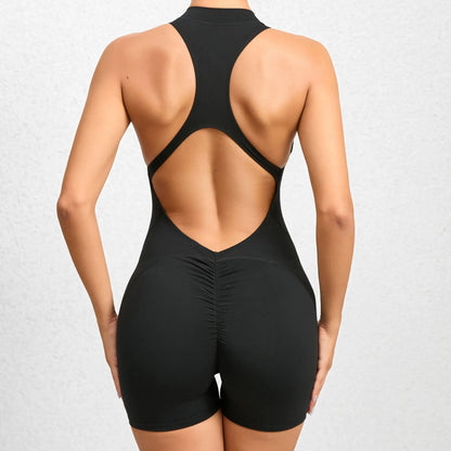 Summer Short Sports Jumpsuit Sleeveless Gym Set Women Yoga Clothes Rompers Workout One-piece Suit Outdoor Recreation Bodysuits