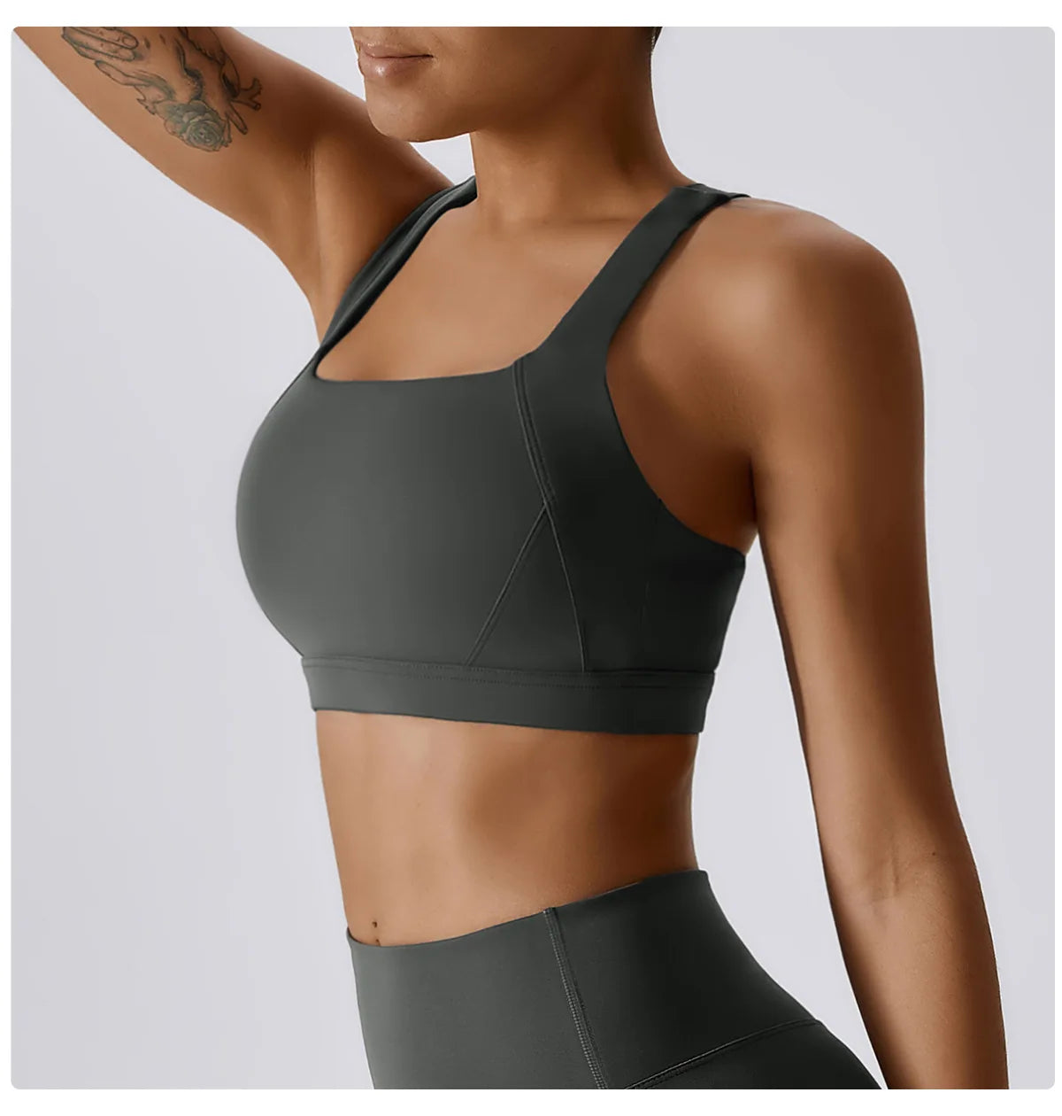 Yoga Fitness Bra Shock-absorbing Sports Bra Breathable and Quick Drying Training Running Women's Underwear High Strength Gym Bra