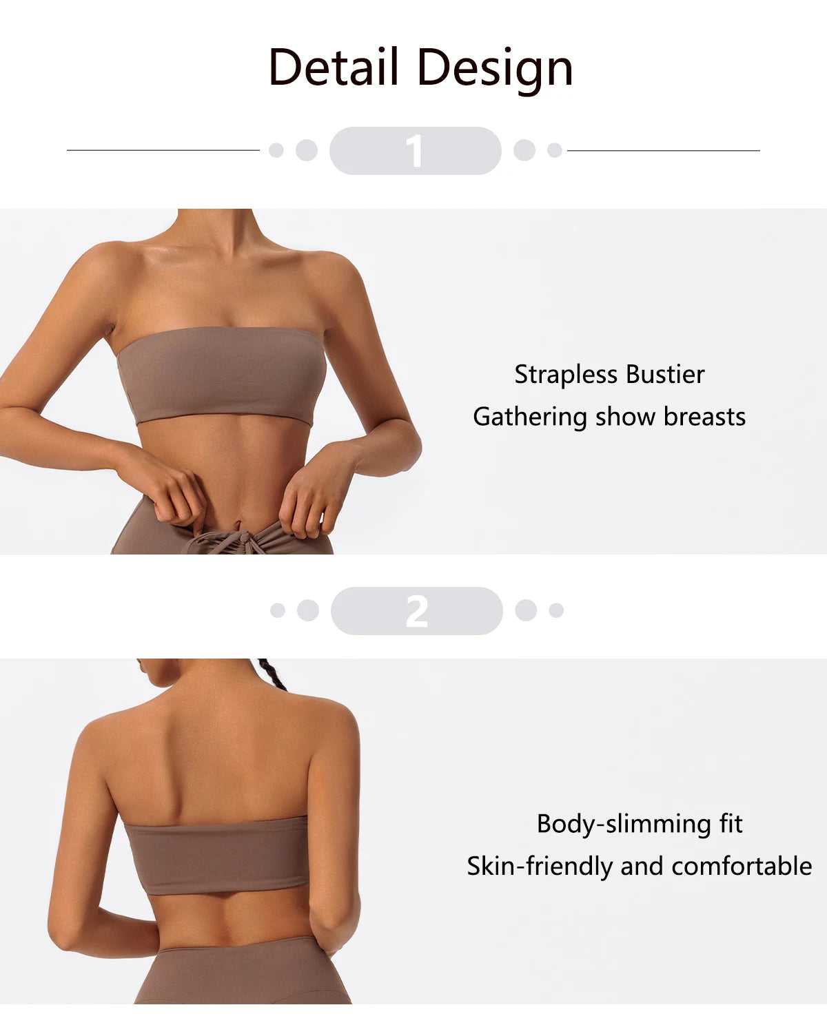 Summer Strapless Sports Bra Gym Women Quick-Drying Yoga Clothes Women Tube Top Fitness Chest Wrap Underwear Workout Bra Female