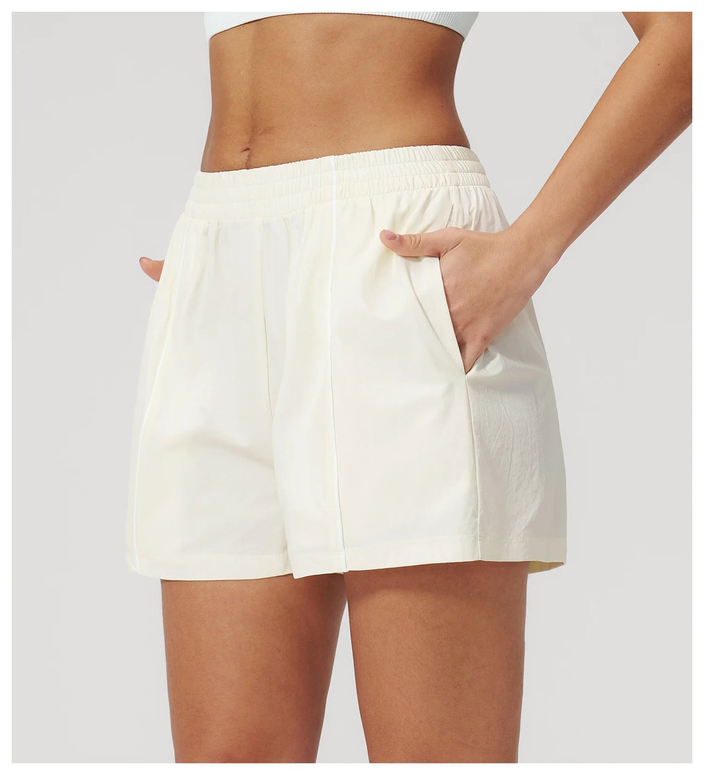 Summer Buttock Lift Gym Sweatpants For Women Loose Comfy Pocket Sport Pants Casual Outdoor Running Workout Yoga Shorts Female