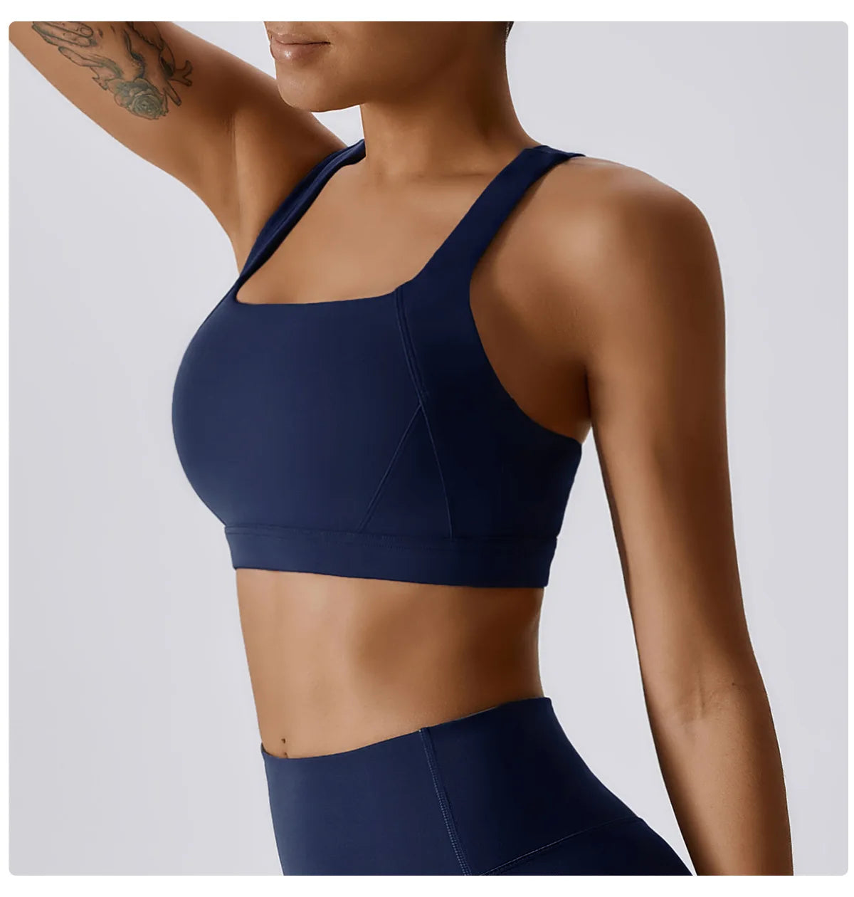 Yoga Fitness Bra Shock-absorbing Sports Bra Breathable and Quick Drying Training Running Women's Underwear High Strength Gym Bra