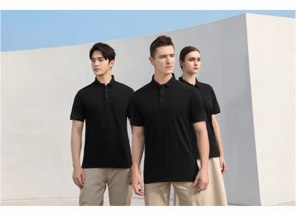 100% Cotton Polo Custom Logo High Quality Solid Color Polo Printing Design Company Clothing Embroidery Personality Brand