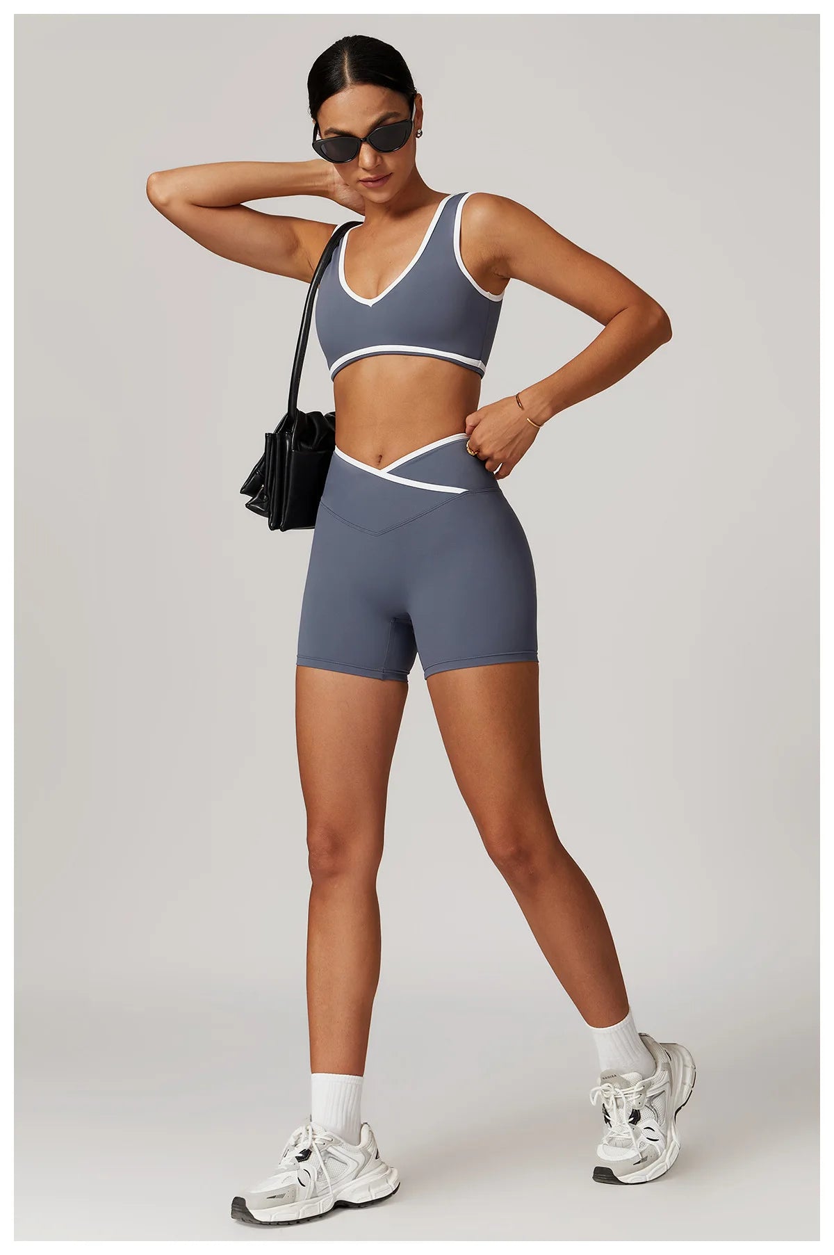 V-Neck Sports Bra Women Top Push Up Sport Underwear Yoga Vest Gym Crop Top Brassiere Fitness Top Workout Breathable Beauty Back