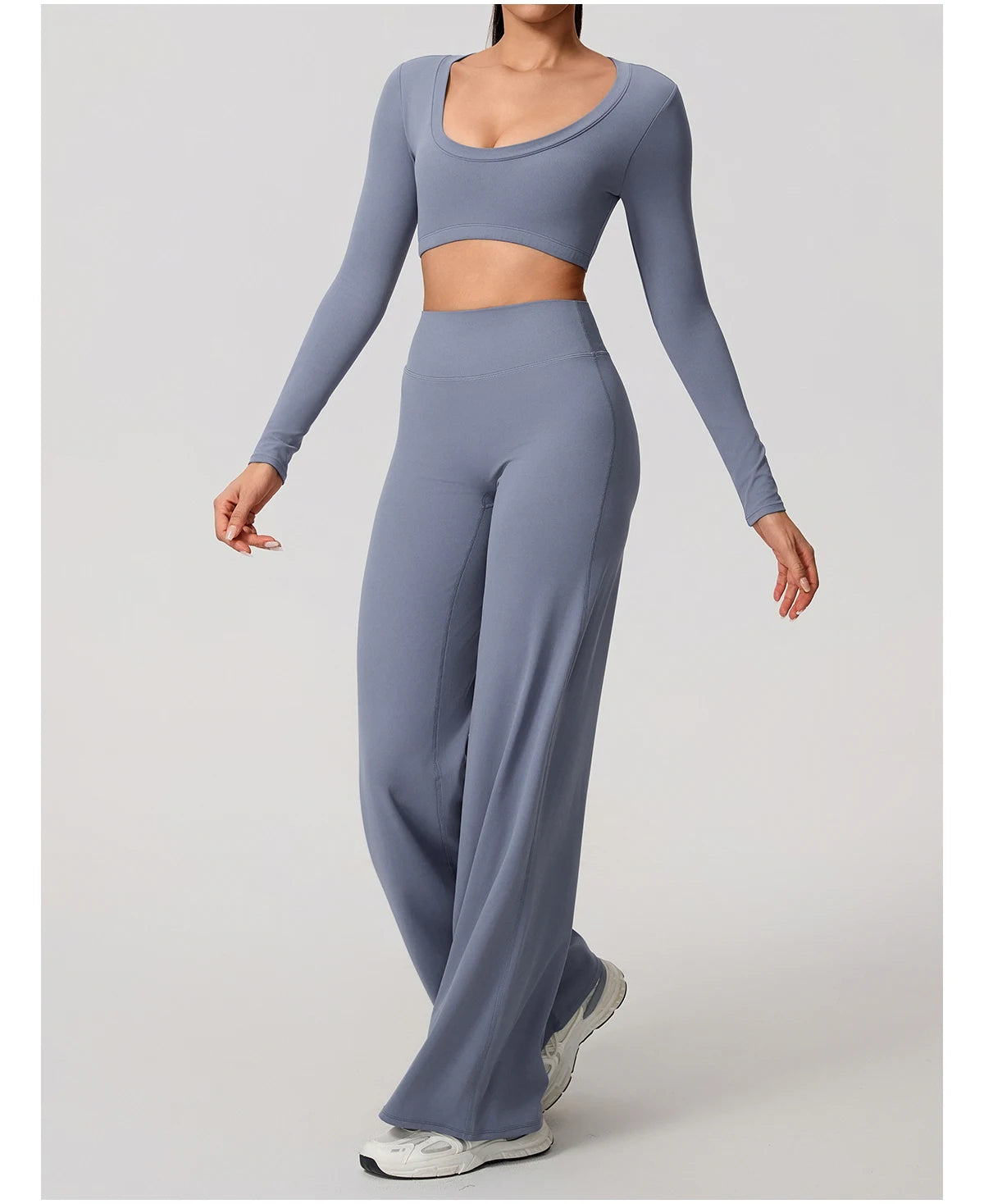 Women's Sports Long Shirt Female Backless Yoga Breathable Soft Shirt Autumn and Winter Training Top Woman Gym Sportswear
