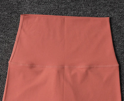 SOISOU Nylon Women's Shorts Gym Yoga Cycling Shorts High Waist Elastic Breathable No T Line Fitness Womens Clothing 24 Colors