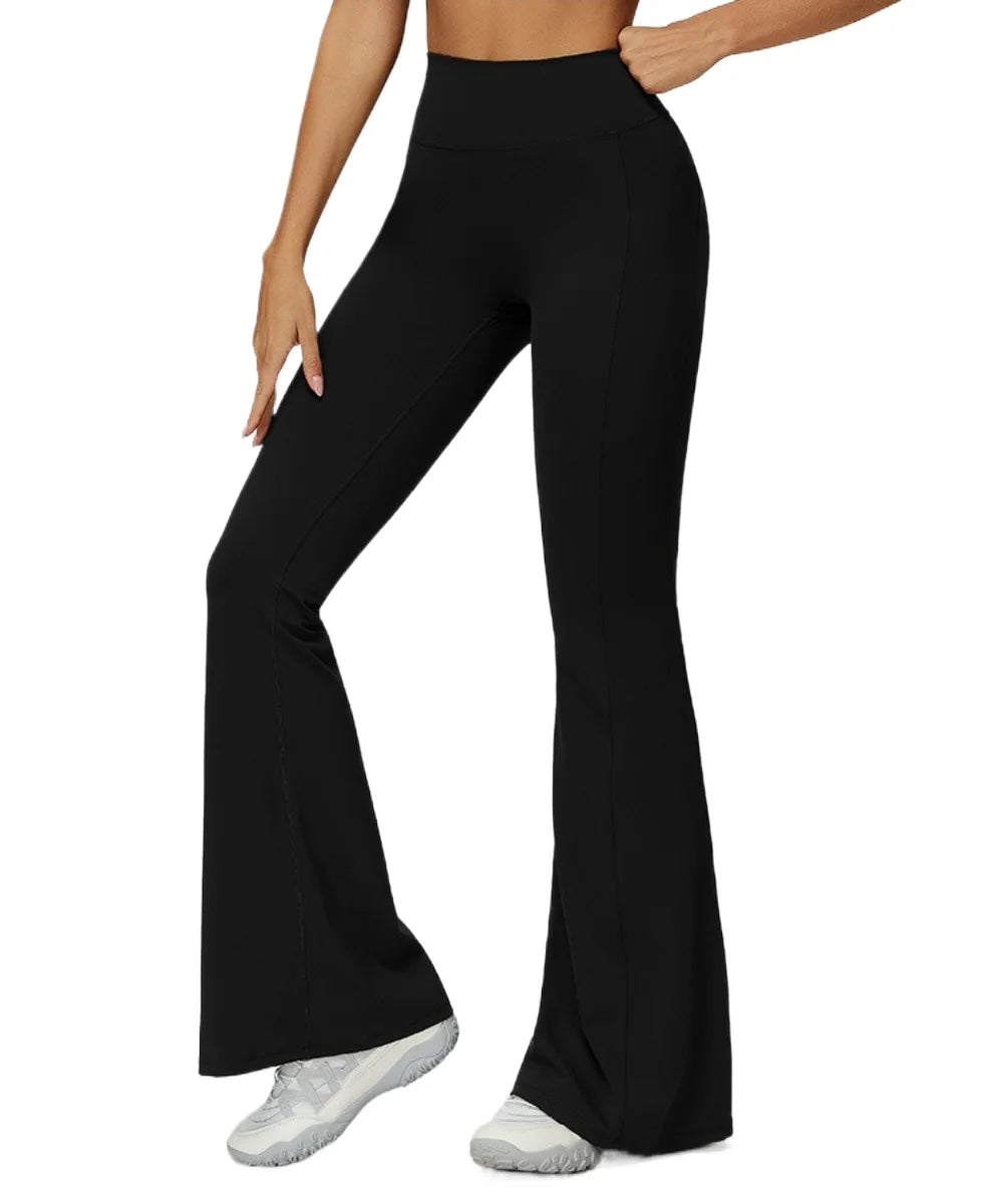 Customized LOGO women's yoga trousers high waist pleated leggings outdoor running sports fitness trousers