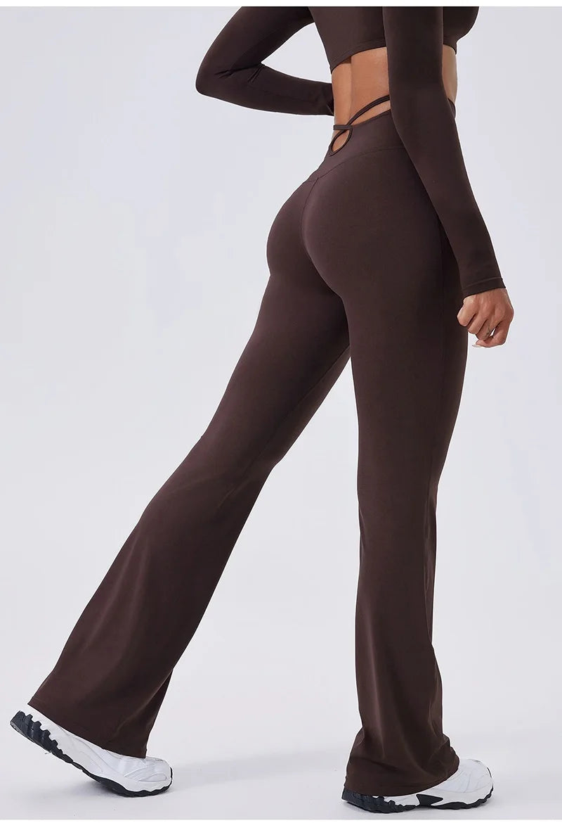 Cloud Hide Brown Yoga Suit Gym Woman Fitness Set Long Sleeve Sports Tracksuit Top Pants Workout Pilates Outfits Running Clothes