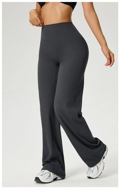 TRY TO BN Straight Leg Yoga Pants Women's High Waisted Tummy Control Buttery Soft Naked Feel Gym Fitness Running Workout Bottoms