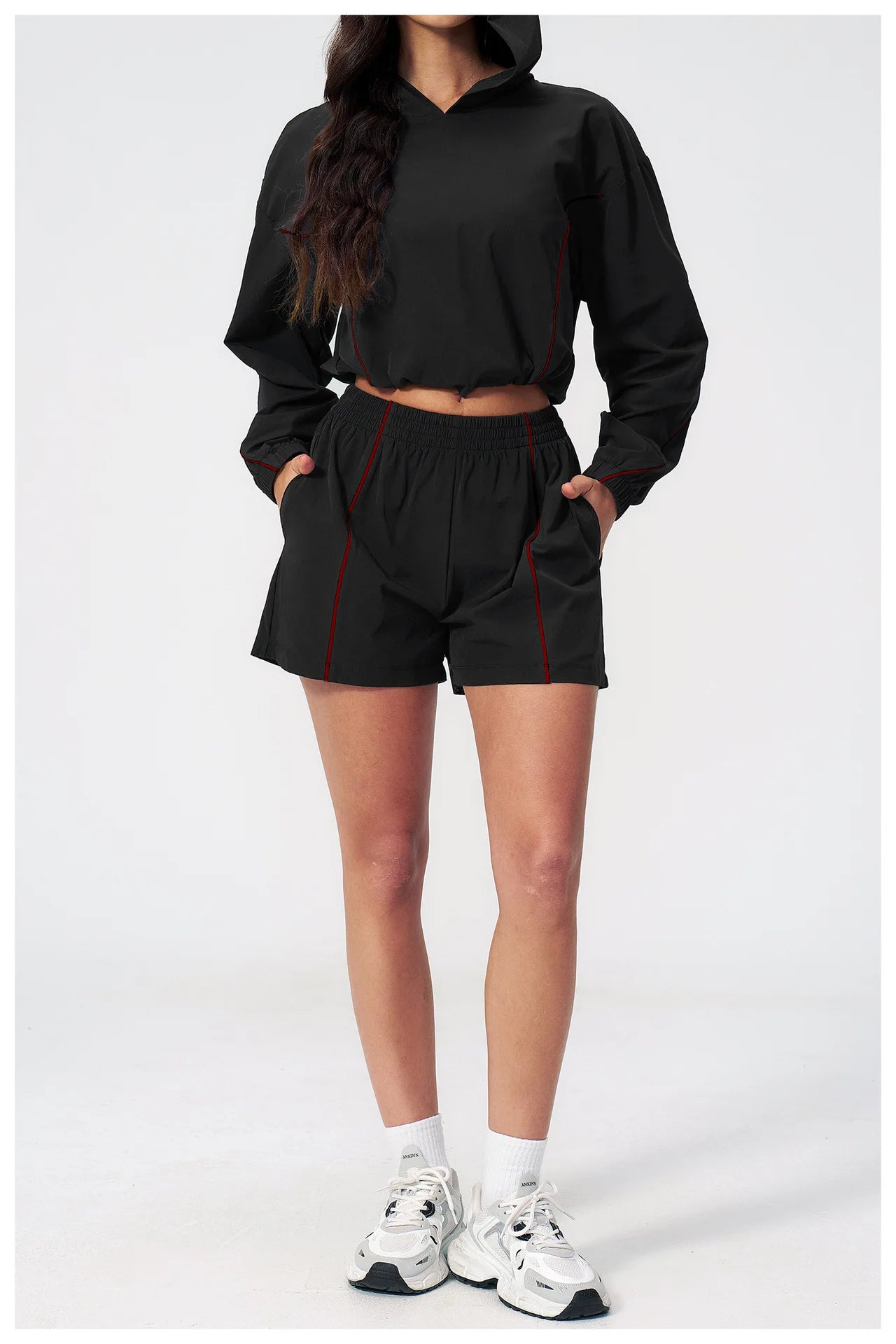 Yoga Long Sleeved Sun Protection Hooded Top For Outdoor Running And Cycling Uv Resistant Skin Clothing Quick Drying Sports Jacke