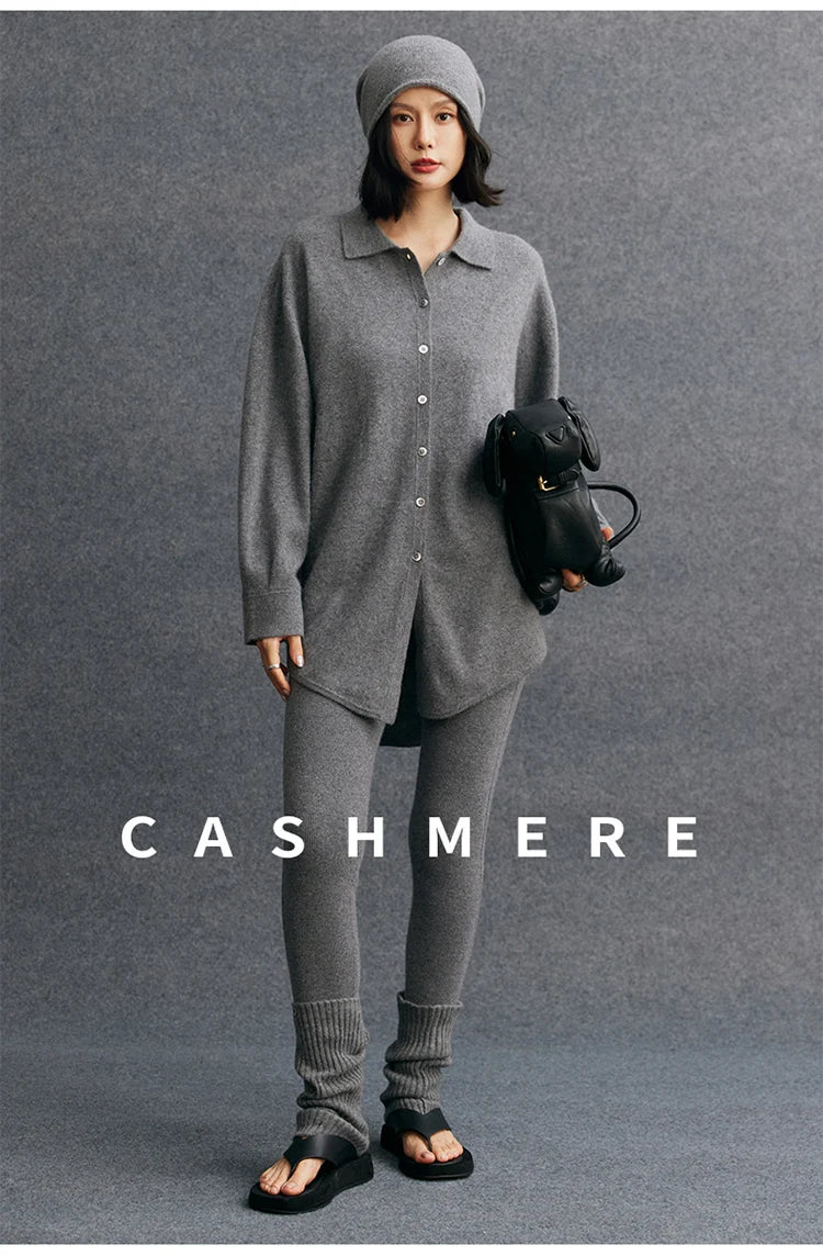High Quality Women 100% Cashmere Legging Basic Soft elastic Pants Autumn Winter Cashmere Knitted Legging Trousers Warm Comfy