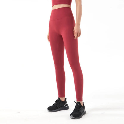 TRY TO BN New 46 Color Yoga Pants Sports Leggings Women Fitness Nylon High Waist Leggings Workout Trousers Training Gym Clothing