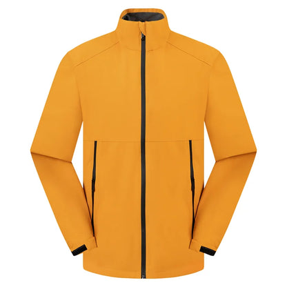 Outdoor Waterproof Men Women Stand Collar Jacket Custom Logo Anti-static Coat Print Company Design Casual Sweatshirt Embroidery