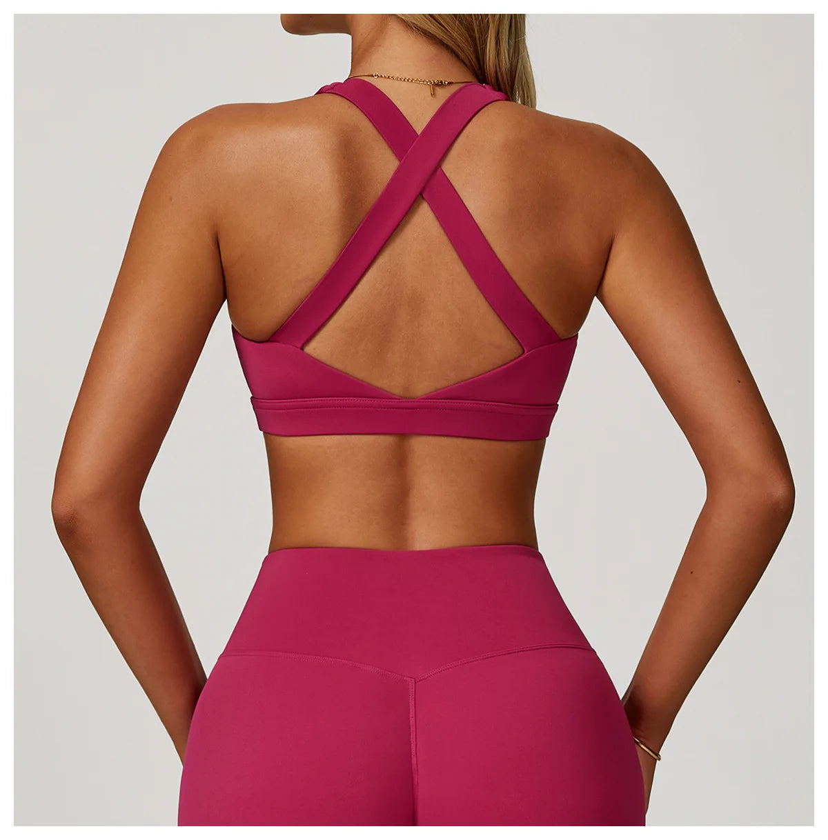 Yoga Fitness Bra Shock-absorbing Sports Bra Breathable and Quick Drying Training Running Women's Underwear High Strength Gym Bra