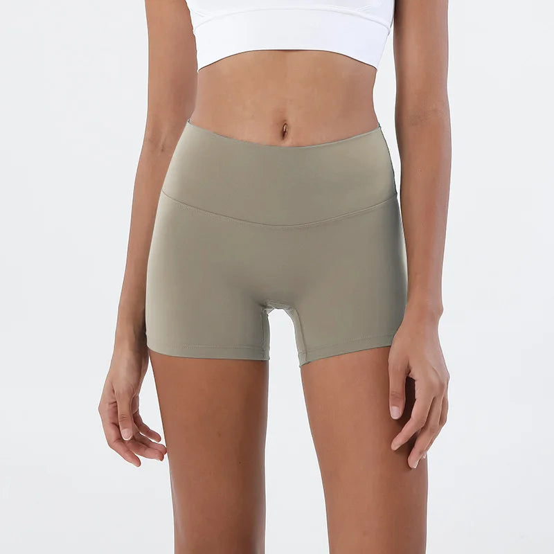 TRY TO BN Women High Waisted Gym Shorts Butt Lifting Breathable Biker Shorts Fitness Running Yoga Workout Cycling Sports Shorts