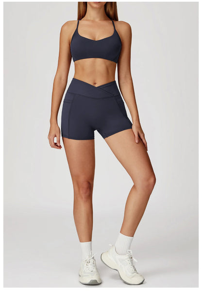 Women Sportswear Yoga Set 2PCS Sport Suit Gym Workout Clothes Women's Tracksuits Fitness Gym Vest High Waist Sports Leggings
